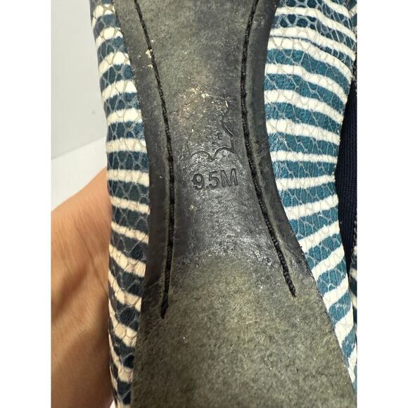 Tory Burch Caroline Striped Flats Sz. 9.5 - Picture 8 of 8